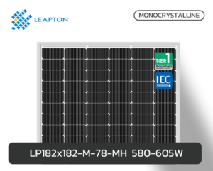 LP182x182-M-78-MH Rated Power 580-605W